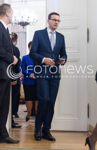  11.12.2017 WARSZAWA<br />POWOLANIE RZADU MATEUSZA MORAWIECKIEGO<br />N/Z MATEUSZ MORAWIECKI<br /> 