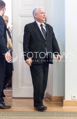  11.12.2017 WARSZAWA<br />POWOLANIE RZADU MATEUSZA MORAWIECKIEGO<br />N/Z JAROSLAW KACZYNSKI<br /> 