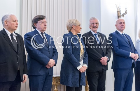  11.12.2017 WARSZAWA<br />POWOLANIE RZADU MATEUSZA MORAWIECKIEGO<br />N/Z JAROSLAW KACZYNSKI JULIA PRZYLEBSKA RYSZARD TERLECKI JOACHIM BRUDZINSKI<br /> 