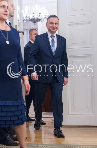  11.12.2017 WARSZAWA<br />POWOLANIE RZADU MATEUSZA MORAWIECKIEGO<br />N/Z ANDRZEJ DUDA<br /> 