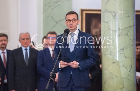  11.12.2017 WARSZAWA<br />POWOLANIE RZADU MATEUSZA MORAWIECKIEGO<br />N/Z MATEUSZ MORAWIECKI<br /> 