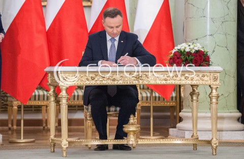  11.12.2017 WARSZAWA<br />POWOLANIE RZADU MATEUSZA MORAWIECKIEGO<br />N/Z ANDRZEJ DUDA<br /> 