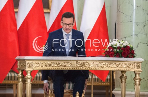  11.12.2017 WARSZAWA<br />POWOLANIE RZADU MATEUSZA MORAWIECKIEGO<br />N/Z MATEUSZ MORAWIECKI<br /> 
