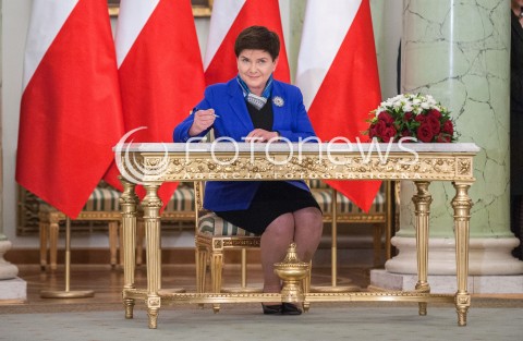  11.12.2017 WARSZAWA<br />POWOLANIE RZADU MATEUSZA MORAWIECKIEGO<br />N/Z BEATA SZYDLO<br /> 