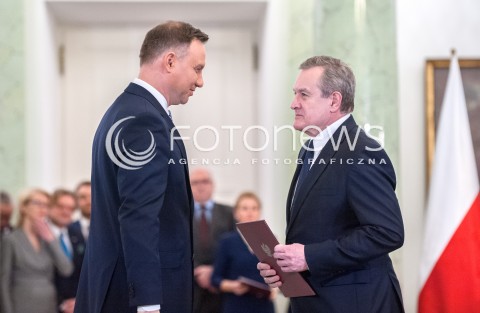  11.12.2017 WARSZAWA<br />POWOLANIE RZADU MATEUSZA MORAWIECKIEGO<br />N/Z ANDRZEJ DUDA PIOTR GLINSKI<br /> 