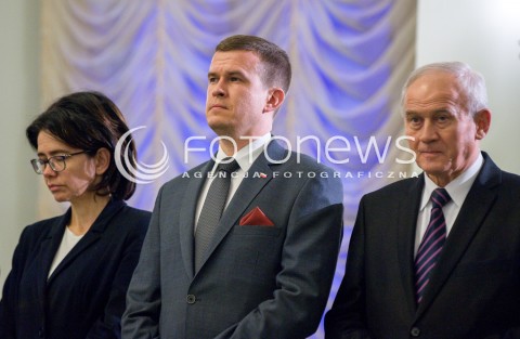  11.12.2017 WARSZAWA<br />POWOLANIE RZADU MATEUSZA MORAWIECKIEGO<br />N/Z ANNA STREZYNSKA WITOLD BANKA KRZYSZTOF TCHORZEWSKI<br /> 