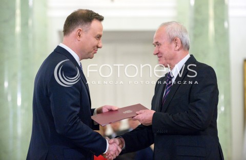  11.12.2017 WARSZAWA<br />POWOLANIE RZADU MATEUSZA MORAWIECKIEGO<br />N/Z KRZYSZTOF TCHORZEWSKI ANDRZEJ DUDA<br /> 