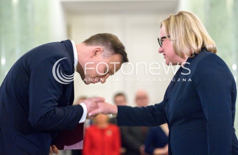  11.12.2017 WARSZAWA<br />POWOLANIE RZADU MATEUSZA MORAWIECKIEGO<br />N/Z BEATA KEMPA ANDRZEJ DUDA<br /> 