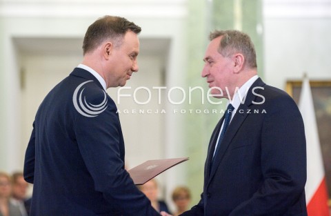  11.12.2017 WARSZAWA<br />POWOLANIE RZADU MATEUSZA MORAWIECKIEGO<br />N/Z HENRYK KOWALCZYK ANDRZEJ DUDA<br /> 