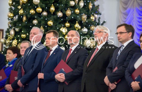  11.12.2017 WARSZAWA<br />POWOLANIE RZADU MATEUSZA MORAWIECKIEGO<br />N/Z MINISTROWIE RZADU MATEUSZA MORAWIECKIEGO BEATA SZYDLO ANTONI MACIEREWICZ ZBIGNIEW ZIOBRO WITOLD WASZCZYKOWSKI MARIUSZ BLASZCZAK PIOTR GLINSKI JAROSLAW GOWIN<br /> 