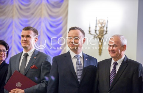  11.12.2017 WARSZAWA<br />POWOLANIE RZADU MATEUSZA MORAWIECKIEGO<br />N/Z ANDRZEJ DUDA WITOLD BANKA KRZYSZTOF TCHORZEWSKI ANNA STREZYNSKA<br /> 
