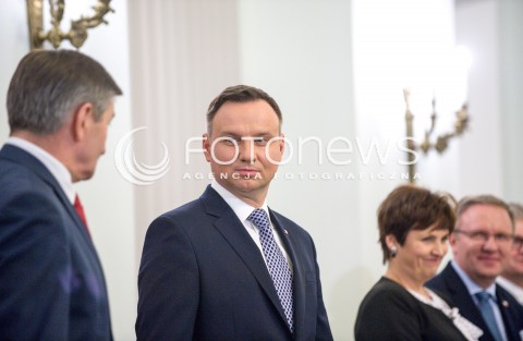  11.12.2017 WARSZAWA<br />POWOLANIE RZADU MATEUSZA MORAWIECKIEGO<br />N/Z ANDRZEJ DUDA MAREK KUCHCINSKI KRZYSZTOF SZCZERSKI HANNA SZYMANSKA<br /> 