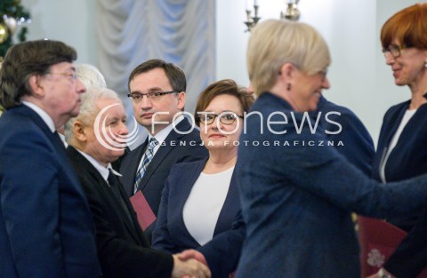  11.12.2017 WARSZAWA<br />POWOLANIE RZADU MATEUSZA MORAWIECKIEGO<br />N/Z ZBIGNIEW ZIOBRO JAROSLAW KACZYNSKI ANNA ZALEWSKA<br /> 