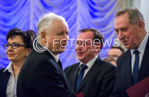  11.12.2017 WARSZAWA<br />POWOLANIE RZADU MATEUSZA MORAWIECKIEGO<br />N/Z JAROSLAW KACZYNSKI ELZBIETA WITEK MARIUSZ KAMINSKI HENRYK KOWALCZYK<br /> 
