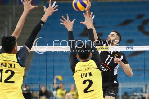  12.12.2017 LODZ<br />
SIATKOWKA KLUBOWE MISTRZOSTWA SWIATA 2017 MEN VOLLEYBALL POLAND <br />
PGE SKRA BELCHATOW - SHANGHAI VC<br />
N/Z MILAD EBADIPOUR GHARA <br />
 