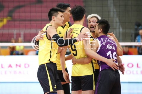  12.12.2017 LODZ<br />
SIATKOWKA KLUBOWE MISTRZOSTWA SWIATA 2017 MEN VOLLEYBALL POLAND <br />
PGE SKRA BELCHATOW - SHANGHAI VC<br />
N/Z RADOSC EMOCJE JULIEN LYNEEL<br />
 