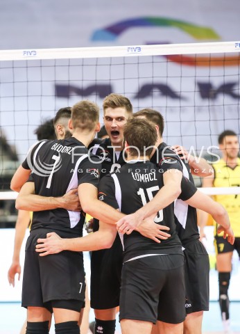  12.12.2017 LODZ<br />
SIATKOWKA KLUBOWE MISTRZOSTWA SWIATA 2017 MEN VOLLEYBALL POLAND <br />
PGE SKRA BELCHATOW - SHANGHAI VC<br />
N/Z RADOSC EMOCJE WYGRANA KAROL KLOS<br />
 