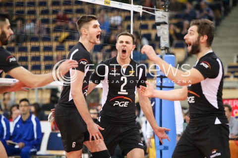  12.12.2017 LODZ<br />
SIATKOWKA KLUBOWE MISTRZOSTWA SWIATA 2017 MEN VOLLEYBALL POLAND <br />
PGE SKRA BELCHATOW - SHANGHAI VC<br />
N/Z MARIUSZ WLAZLY SRECKO LISINIAC RADOSC EMOCJE WYGRANA<br />
 