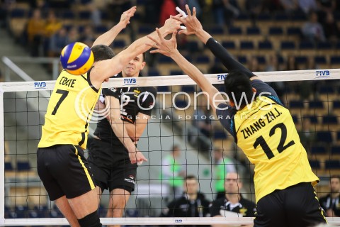  12.12.2017 LODZ<br />
SIATKOWKA KLUBOWE MISTRZOSTWA SWIATA 2017 MEN VOLLEYBALL POLAND <br />
PGE SKRA BELCHATOW - SHANGHAI VC<br />
N/Z MARIUSZ WLAZLY<br />
 