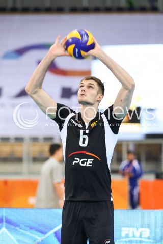  12.12.2017 LODZ<br />
SIATKOWKA KLUBOWE MISTRZOSTWA SWIATA 2017 MEN VOLLEYBALL POLAND <br />
PGE SKRA BELCHATOW - SHANGHAI VC<br />
N/Z KAROL KLOS SYLWETKA<br />
 