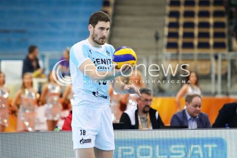  12.12.2017 LODZ<br />
SIATKOWKA KLUBOWE MISTRZOSTWA SWIATA 2017 MEN VOLLEYBALL POLAND <br />
ZENIT KAZAN - PERSONAL BOLIVAR<br />
N/Z MAXIM MICHAJLOW SYLWETKA<br />
 