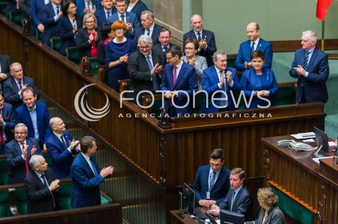  12.12.2017 WARSZAWA SEJM<br />POSIEDZENIE SEJMU<br />EXPOSE PREMIERA MATEUSZA MORAWIECKIEGO<br />N/Z MATEUSZ MORAWIECKI JAROSLAW KACZYNSKI<br /> 