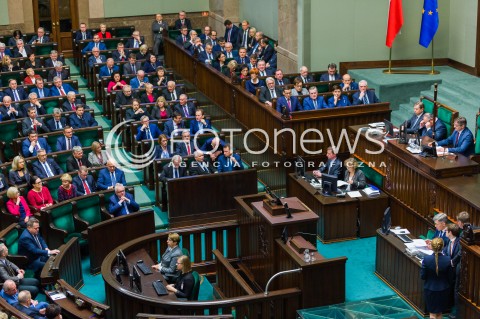  12.12.2017 WARSZAWA SEJM<br />POSIEDZENIE SEJMU<br />EXPOSE PREMIERA MATEUSZA MORAWIECKIEGO<br />N/Z RADA MINISTROW SEJM JAROSLAW KACZYNSKI SALA WIDOK<br /> 