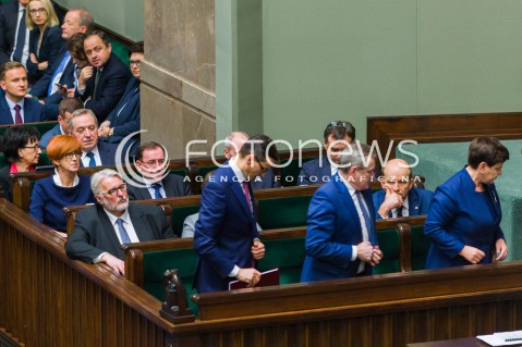  12.12.2017 WARSZAWA SEJM<br />POSIEDZENIE SEJMU<br />EXPOSE PREMIERA MATEUSZA MORAWIECKIEGO<br />N/Z MATEUSZ MORAWIECKI PIOTR GLINSKI BEATA SZYDLO<br /> 