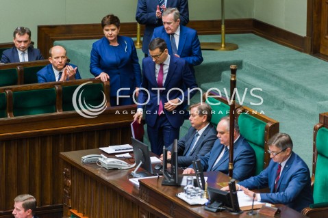  12.12.2017 WARSZAWA SEJM<br />POSIEDZENIE SEJMU<br />EXPOSE PREMIERA MATEUSZA MORAWIECKIEGO<br />N/Z MATEUSZ MORAWIECKI<br /> 
