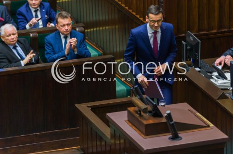  12.12.2017 WARSZAWA SEJM<br />POSIEDZENIE SEJMU<br />EXPOSE PREMIERA MATEUSZA MORAWIECKIEGO<br />N/Z MATEUSZ MORAWIECKI JAROSLAW KACZYNSKI MARIUSZ BLASZCZAK <br /> 