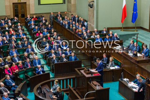  12.12.2017 WARSZAWA SEJM<br />POSIEDZENIE SEJMU<br />EXPOSE PREMIERA MATEUSZA MORAWIECKIEGO<br />N/Z MATEUSZ MORAWIECKI <br /> 