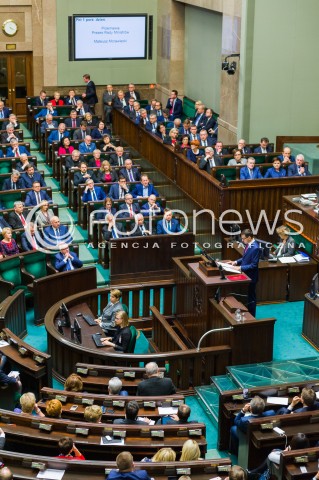  12.12.2017 WARSZAWA SEJM<br />POSIEDZENIE SEJMU<br />EXPOSE PREMIERA MATEUSZA MORAWIECKIEGO<br />N/Z MATEUSZ MORAWIECKI SEJM SALA WIDOK VIEW POSLOWIE<br /> 