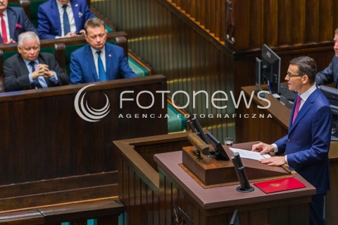  12.12.2017 WARSZAWA SEJM<br />POSIEDZENIE SEJMU<br />EXPOSE PREMIERA MATEUSZA MORAWIECKIEGO<br />N/Z MATEUSZ MORAWIECKI JAROSLAW KACZYNSKI MARIUSZ BLASZCZAK <br /> 