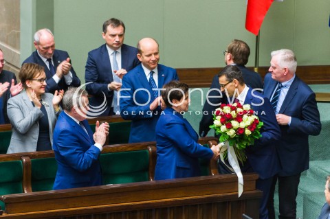  12.12.2017 WARSZAWA SEJM<br />POSIEDZENIE SEJMU<br />EXPOSE PREMIERA MATEUSZA MORAWIECKIEGO<br />N/Z BEATA SZYDLO MATEUSZ MORAWIECKI<br /> 