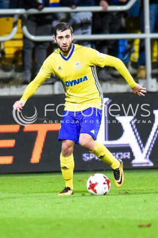  12.12.2017 GDYNIA<br />PILKA NOZNA - EKSTRAKLASA SEZON 2017/2018<br />MECZ ARKA GDYNIA - GORNIK ZABRZE<br />N/Z LUKA ZARANDIA<br /> 