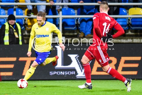  12.12.2017 GDYNIA<br />PILKA NOZNA - EKSTRAKLASA SEZON 2017/2018<br />MECZ ARKA GDYNIA - GORNIK ZABRZE<br />N/Z SERGEI KRIVETS MICHAL KOJ<br /> 