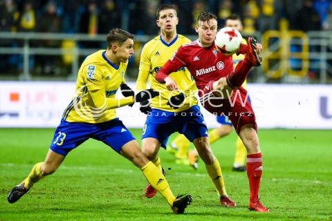  12.12.2017 GDYNIA<br />PILKA NOZNA - EKSTRAKLASA SEZON 2017/2018<br />MECZ ARKA GDYNIA - GORNIK ZABRZE<br />N/Z DAMIAN ZBOZIEN MICHAL MARCJANIK SZYMON ZURKOWSKI<br /> 