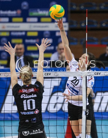  13.12.2017 RZESZOW POLAND<br />SIATKOWKA LIGA MISTRZYN <br />2018 CEV VOLLEYBALL CHAMPIONS LEAGUE - WOMEN <br />MECZ DEVELOPRES SKYRES RZESZOW - ASPTT MULHOUSE VB <br />N/Z JELENA BLAGOJEVIC <br /> 