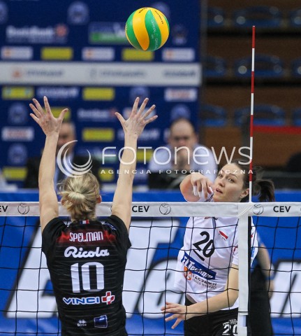  13.12.2017 RZESZOW POLAND<br />SIATKOWKA LIGA MISTRZYN <br />2018 CEV VOLLEYBALL CHAMPIONS LEAGUE - WOMEN <br />MECZ DEVELOPRES SKYRES RZESZOW - ASPTT MULHOUSE VB <br />N/Z JELENA BLAGOJEVIC <br /> 