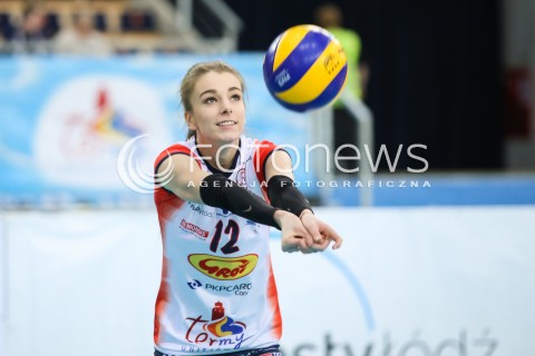  15.12.2017 LODZ SIATKOWKA ORLEN LIGA SEZON 2017/2018<br />
GROT BUDOWLANI LODZ - KS PALAC BYDGOSZCZ<br />
N/Z JUSTYNA KEDZIORA SYLWETKA<br />
 
