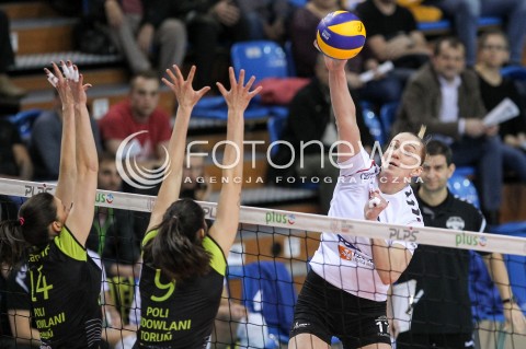  16.12.2017 RZESZOW <br />SIATKOWKA LIGA SIATKOWKI KOBIET LSK 2017/2018 WOMEN VOLLEYBALL POLAND POLISH LEAGUE <br />MECZ DEVELOPRES SKYRES RZESZOW - POLI BUDOWLANI TORUN<br />N/Z JULIIA ANDRUSHKO ( JULIA ANDRUSZKO ) <br /> 