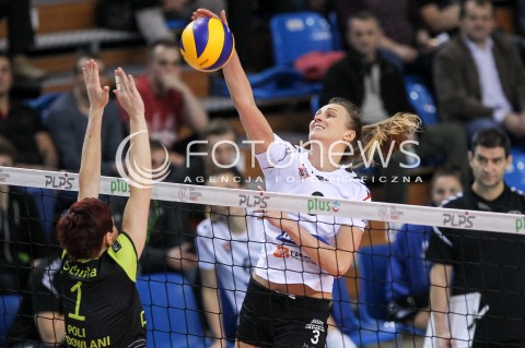  16.12.2017 RZESZOW <br />SIATKOWKA LIGA SIATKOWKI KOBIET LSK 2017/2018 WOMEN VOLLEYBALL POLAND POLISH LEAGUE <br />MECZ DEVELOPRES SKYRES RZESZOW - POLI BUDOWLANI TORUN<br />N/Z MONIKA PTAK <br /> 