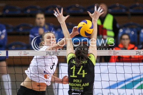  16.12.2017 RZESZOW <br />SIATKOWKA LIGA SIATKOWKI KOBIET LSK 2017/2018 WOMEN VOLLEYBALL POLAND POLISH LEAGUE <br />MECZ DEVELOPRES SKYRES RZESZOW - POLI BUDOWLANI TORUN<br />N/Z MONIKA PTAK <br /> 