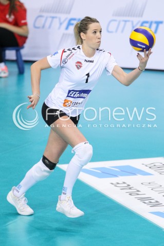  16.12.2017 RZESZOW <br />SIATKOWKA LIGA SIATKOWKI KOBIET LSK 2017/2018 WOMEN VOLLEYBALL POLAND POLISH LEAGUE <br />MECZ DEVELOPRES SKYRES RZESZOW - POLI BUDOWLANI TORUN<br />N/Z HELENE ROUSSEAUX SYLWETKA <br /> 