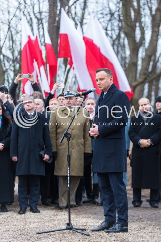 16.12.2017 GDYNIA<br />PANSTWOWY POGRZEB TRZECH KOMANDOROW OFIAR ZBRODNI KOMUNISTYCZNEJ Z UDZIALEM PREZYDENTA ANDRZEJA DUDY<br />N/Z ANDRZEJ DUDA<br /> 