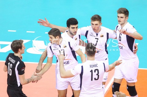  17.12.2017 KRAKOW ( TAURON ARENA ) SIATKOWKA MEZCZYZN <br />KLUBOWE MISTRZOSTWA SWIATA 2017<br />Mens Club Volleyball Championship Poland 2017<br />MECZ O 3. MIEJSCE ( 3rd Place Match ) <br />MECZ PGE SKRA BELCHATOW - SADA CRUZEIRO <br />N/Z NIKOLAJ PENCZEW ( NIKOLAY PENCHEV ) BARTOSZ BEDNORZ KAROL KLOS RADOSC EMOCJE <br /> 