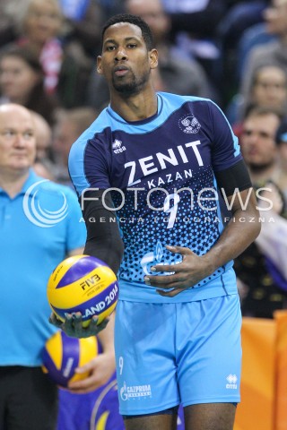  17.12.2017 KRAKOW ( TAURON ARENA ) SIATKOWKA MEZCZYZN <br />KLUBOWE MISTRZOSTWA SWIATA 2017<br />Mens Club Volleyball Championship Poland 2017<br />MECZ FINALOWY ( Final Match ) <br />MECZ ZENIT KAZAN - CUCINE LUBE CIVITANOVA <br />N/Z WILFREDO LEON VENERO SYLWETKA <br /> 