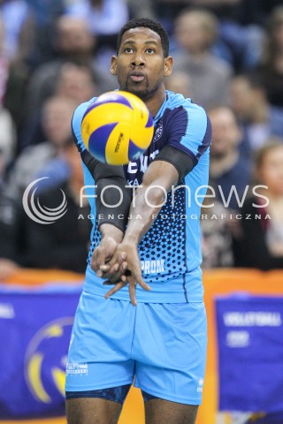  17.12.2017 KRAKOW ( TAURON ARENA ) SIATKOWKA MEZCZYZN <br />KLUBOWE MISTRZOSTWA SWIATA 2017<br />Mens Club Volleyball Championship Poland 2017<br />MECZ FINALOWY ( Final Match ) <br />MECZ ZENIT KAZAN - CUCINE LUBE CIVITANOVA <br />N/Z WILFREDO LEON VENERO SYLWETKA <br /> 