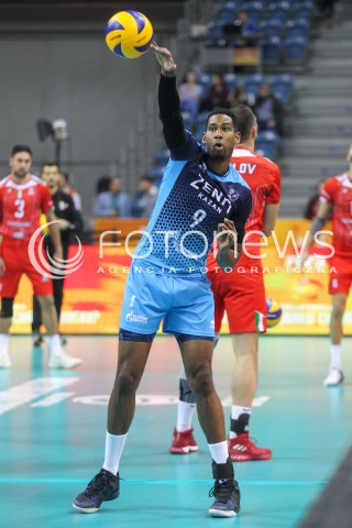  17.12.2017 KRAKOW ( TAURON ARENA ) SIATKOWKA MEZCZYZN <br />KLUBOWE MISTRZOSTWA SWIATA 2017<br />Mens Club Volleyball Championship Poland 2017<br />MECZ FINALOWY ( Final Match ) <br />MECZ ZENIT KAZAN - CUCINE LUBE CIVITANOVA <br />N/Z WILFREDO LEON VENERO SYLWETKA <br /> 