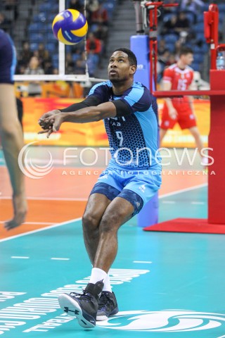  17.12.2017 KRAKOW ( TAURON ARENA ) SIATKOWKA MEZCZYZN <br />KLUBOWE MISTRZOSTWA SWIATA 2017<br />Mens Club Volleyball Championship Poland 2017<br />MECZ FINALOWY ( Final Match ) <br />MECZ ZENIT KAZAN - CUCINE LUBE CIVITANOVA <br />N/Z WILFREDO LEON VENERO SYLWETKA <br /> 